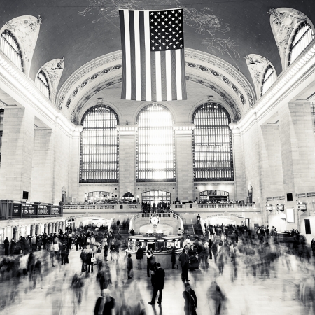 Josef Hoflehner<br /> <em>Grand Central Station (Rush Hour), New York City, New York, &nbsp;</em>2009<br /> Archival pigment ink prints<br /> 12 x 12" &nbsp; &nbsp;Edition of 15<br /> 20 x 20" &nbsp; &nbsp;Edition of 10<br /> 40 x 40" &nbsp; &nbsp;Edition of 5<br /> 60 x 60" &nbsp; &nbsp;Edition of 5<br /> <br />