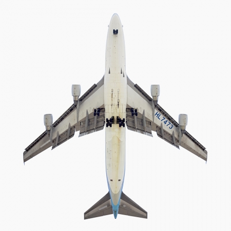 Jeffrey Milstein<br /> <em>Korean Air Boeing 747 - 400,&nbsp;</em>2007<br /> Archival pigment prints<br /> 20 x 20" &nbsp; &nbsp;Edition of 15<br /> 34 x 34" &nbsp; &nbsp;Edition of 10<br /> Some Aircraft images can be up to 40 x 40”