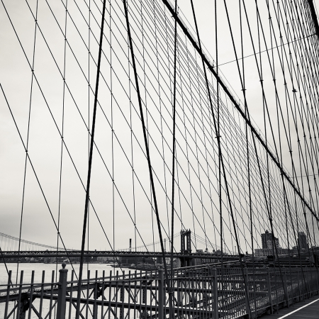 Josef Hoflehner<br /> <em>Manhattan Bridge Through Wires, New York City, New York, &nbsp;</em>1999<br /> Archival pigment ink prints<br /> 12 x 12" &nbsp; &nbsp;Edition of 15<br /> 20 x 20" &nbsp; &nbsp;Edition of 10<br /> 40 x 40" &nbsp; &nbsp;Edition of 5<br /> 60 x 60" &nbsp; &nbsp;Edition of 5<br /> <br />