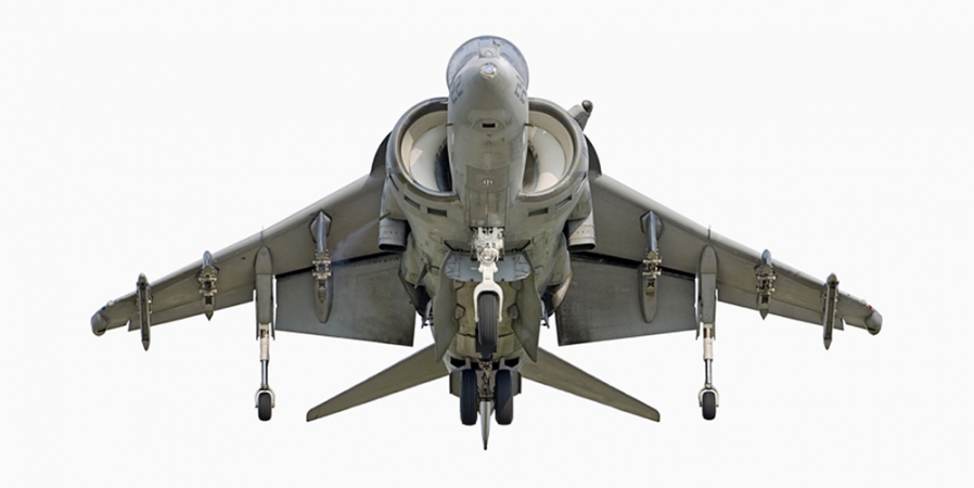 Jeffrey Milstein<br /> <em>Marines McDonnell Douglass AV-88 Harrier II, </em>2008<br /> Archival pigment prints<br /> 20 x 40" &nbsp; &nbsp;Edition of 15<br /> 25 x 50", 30 x 60" or 36 x 72" &nbsp; &nbsp;Shared edition of 10<br />