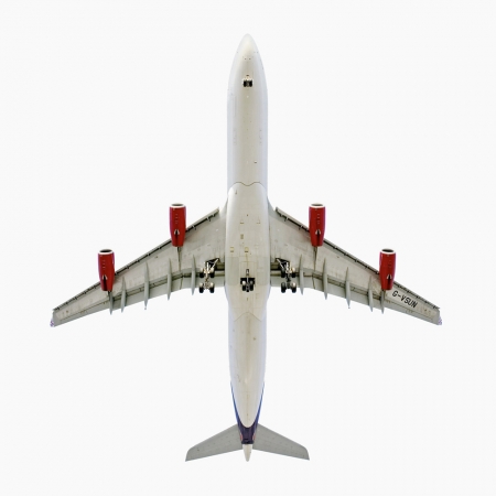 Jeffrey Milstein<br /> <em>Virgin Atlantic Airways Airbus A340-300,&nbsp;</em>2006<br /> Archival pigment prints<br /> 20 x 20" &nbsp; &nbsp;Edition of 15<br /> 34 x 34" &nbsp; &nbsp;Edition of 10<br /> Some Aircraft images can be up to 40 x 40”