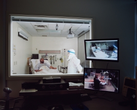 Corinne May Botz<br /> <i>Ebola from Bedside Manner, </i>2015<br /> Archival pigment ink print<br /> 30 x 40" &nbsp; Edition of 6 (plus 2 APs)<br /> <br />