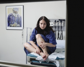 Corinne May Botz<br /> <i>"Lori" from Bedside Manner, </i>2014<br /> Archival pigment ink print<br /> 40 x 30" &nbsp; Edition of 6 (plus 2 APs)<br /> <br />
