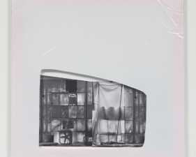 Jude Broughan<br /> <i>Beats</i>, 2016<br /> Archival pigment print, stretched vinyl and gouache<br /> 30 x 30" (unique)&nbsp;