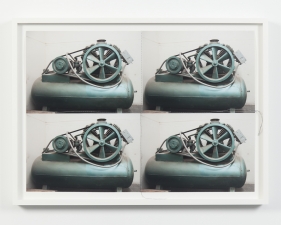 Jude Broughan<br /> <i>Machine</i>, 2016<br /> Archival pigment prints and thread in frame<br /> 15 1/4 x 21 1/2" (unique)&nbsp;