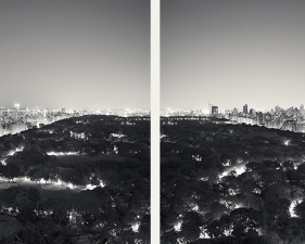 Josef Hoflehner<br /> <em>Central Park, Nights (diptych), New York City, New York, &nbsp;</em>2011<br /> Archival pigment ink prints<br /> 12 x 12" (each panel) &nbsp; Edition of 15<br /> 20 x 20" (each panel) &nbsp; Edition of 10<br /> 40 x 40" (each panel) &nbsp; Edition of 5<br /> 60 x 60" (each panel) &nbsp; Edition of 5<br /> <br />