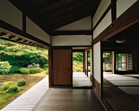 Jacqueline Hassink<br /> <em>Genkō-an 5,&nbsp;Northwest Kyoto,&nbsp;9 June 2009 (8:00–9:00)</em><br /> Chromogenic prints<br />41 x 51", 50 x 63", and&nbsp;63 x 79"&nbsp; &nbsp;Shared edition of 7<br />