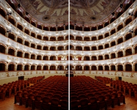 Doug Hall<br /> <em>Teatro Comunale, Ferrara </em>(diptych), 2002<br /> Archival pigment print<br /> 63 x 102" &nbsp; &nbsp;Edition of 6