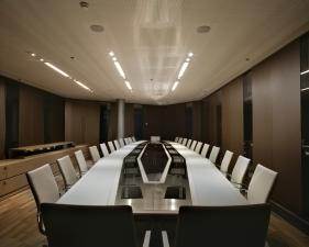 Jacqueline Hassink<br /> <em>The meeting table of the Board of Directors of ArcelorMittal (Dec. 4, 2009)</em><br /> Chromogenic prints<br /> 50 x 63" &nbsp; &nbsp;Edition of 10<br /> 23 x 28" &nbsp; &nbsp;Edition of 10