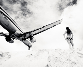 Josef Hoflehner<br /> <em>Jet Airliner #09,&nbsp;American Airlines Boeing 737-800,&nbsp;Arriving from Miami, FL,&nbsp;</em>2009 - 2011<br /> Archival Pigment Ink Prints<br /> 20 x 20" &nbsp; &nbsp;Edition of 15<br /> 40 x 40" &nbsp; &nbsp;Edition of 5<br /> 60 x 60" &nbsp; &nbsp;Edition of 5