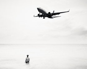 Josef Hoflehner<br /> <em>Jet Airliner #11,&nbsp;Continental Airlines Boeing 737-700,&nbsp;Arriving from Newark, NJ,&nbsp;</em>2009 - 2011<br /> Archival Pigment Ink Prints<br /> 20 x 20" &nbsp; &nbsp;Edition of 15<br /> 40 x 40" &nbsp; &nbsp;Edition of 5<br /> 60 x 60" &nbsp; &nbsp;Edition of 5