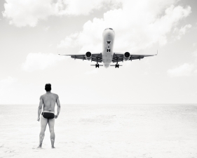 Josef Hoflehner<br /> <em>Jet Airliner #22,&nbsp;US Airways Boeing 757-200,&nbsp;Arriving from Charlotte, NC,&nbsp;</em>2009 - 2011<br /> Archival Pigment Ink Prints<br /> 20 x 20" &nbsp; &nbsp;Edition of 15<br /> 40 x 40" &nbsp; &nbsp;Edition of 5<br /> 60 x 60" &nbsp; &nbsp;Edition of 5