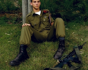 Gillian Laub<br /> <em>Ron in his Backyard, Kfar Meishar, Israel, May, 2002</em><br /> Chromogenic prints<br /> 24 x 20" &nbsp; &nbsp;Edition of 8<br /> 40 x 30" &nbsp; &nbsp;Edition of 5<br /> 50 x 40" &nbsp; &nbsp;Edition of 3