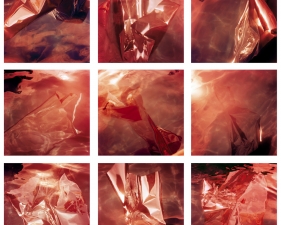Karine Laval<br /> <em>Untitled (Collision series #11-#19) grid of 9 prints, </em>2012<br /> Chomogenic print<br /> 20 x 20" &nbsp; &nbsp;Edition of 5 (Plus 2 full sets of 9 prints)<br /> 48 x 48" &nbsp; &nbsp;Edition of 5