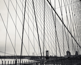 Josef Hoflehner<br /> <em>Manhattan Bridge Through Wires, New York City, New York, &nbsp;</em>1999<br /> Archival pigment ink prints<br /> 12 x 12" &nbsp; &nbsp;Edition of 15<br /> 20 x 20" &nbsp; &nbsp;Edition of 10<br /> 40 x 40" &nbsp; &nbsp;Edition of 5<br /> 60 x 60" &nbsp; &nbsp;Edition of 5<br /> <br />