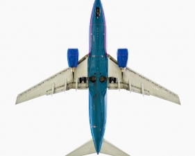 Jeffrey Milstein<br /> <em>AirTran Boeing 737 - 700,&nbsp;</em>2005<br /> Archival pigment prints<br /> 20 x 20" &nbsp; &nbsp;Edition of 15<br /> 34 x 34" &nbsp; &nbsp;Edition of 10<br /> Some Aircraft images can be up to 40 x 40”
