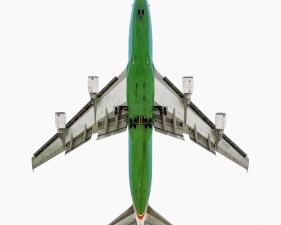 Jeffrey Milstein<br /> <em>EVA Boeing 747 - 400,&nbsp;</em>2006<br /> Archival pigment prints<br /> 20 x 20" &nbsp; &nbsp;Edition of 15<br /> 34 x 34" &nbsp; &nbsp;Edition of 10<br /> Some Aircraft images can be up to 40 x 40”