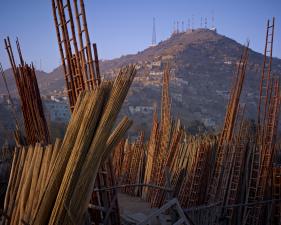 Simon Norfolk<br /> <em>Shop For Construction Materials. American Surveillance Antennae On The Hills, Kabul, </em>2010<br /> Archival pigment ink prints<br /> 20 x 24" &nbsp; &nbsp;Edition of 7 (plus 2 APs)<br /> 40 x 50" &nbsp; &nbsp;Edition of 7 (plus 2 APs) 