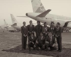 Simon Norfolk<br /> <em>The Crew And Ground Staff Of The New Independent Operator, 'Safi Airways', </em>2010<br /> Archival pigment ink prints<br /> 20 x 24" &nbsp; &nbsp;Edition of 7 (plus 2 APs)<br /> 40 x 50" &nbsp; &nbsp;Edition of 7 (plus 2 APs)