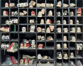 Christopher Payne<br /> Asylum series<br /> <em>Bowling Shoes</em>,&nbsp;Rockland State Hospital, Orangeburg, NY,&nbsp;2006<br /> Archival pigment ink prints<br /> 20 x 24" &nbsp; &nbsp;Edition of 20<br /> 40 x 50" &nbsp; &nbsp;Edition of 10<br /> 50 x 60" &nbsp; &nbsp;Edition of 5