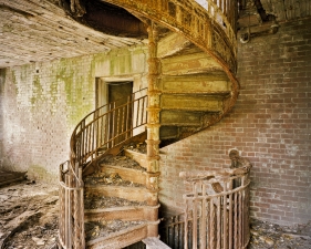 Christopher Payne<br /> <em>Spiral stair, Nurse’s Home</em>, 2008<br /> Archival pigment ink prints<br /> 24 x 20" &nbsp; &nbsp;Edition of 20<br /> 50 x 40" &nbsp; &nbsp;Edition of 10<br /> 60 x 50" &nbsp; &nbsp;Edition of 5