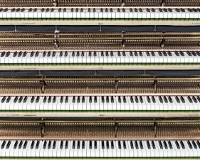 Christopher Payne<br /> Steinway series<br /> <em>Key Polishing</em>, 2012<br /> Archival pigment ink prints<br /> 24 x 20" &nbsp; &nbsp;Edition of 20<br /> 50 x 40" &nbsp; &nbsp;Edition of 10<br /> 60 x 50" &nbsp; &nbsp;Edition of 5