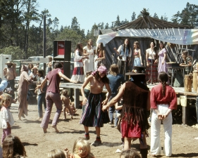 Roger Steffens and The Family Acid<br /> <i>The Albion People Faire, May,&nbsp;</i>1975<br /> Archival pigment print<br /> 20 x 24" &nbsp; &nbsp; Edition of 8